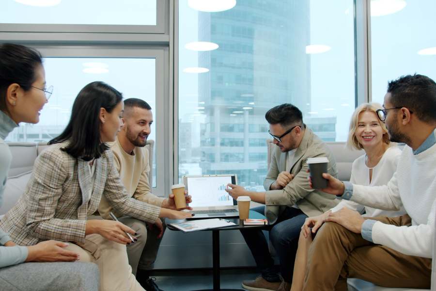 business discussing invoicing digitalization