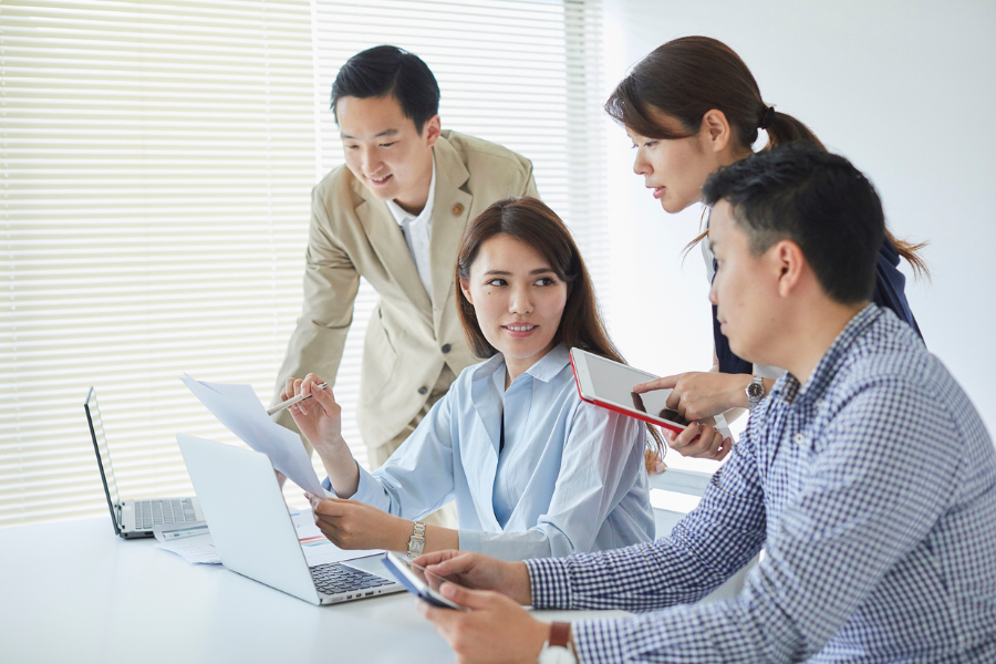 business team discussing API peppol integration 