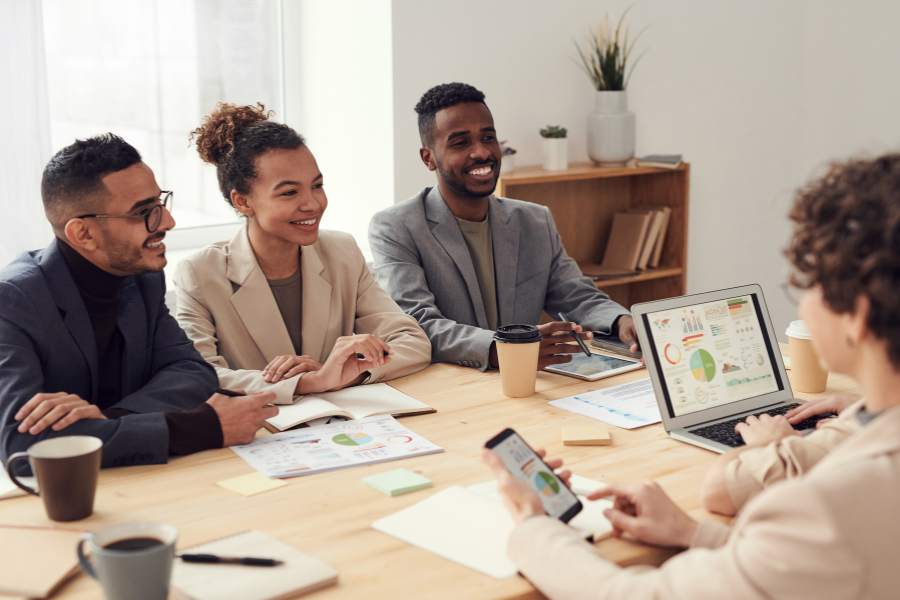 multi-entity group discussing invoicing 